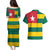 Togo Country Flag Couples Matching Puletasi and Hawaiian Shirt Togolese Independence