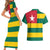 Togo Country Flag Couples Matching Short Sleeve Bodycon Dress and Hawaiian Shirt Togolese Independence