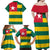 Togo Country Flag Family Matching Off Shoulder Maxi Dress and Hawaiian Shirt Togolese Independence