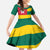 Togo Country Flag Family Matching Short Sleeve Bodycon Dress and Hawaiian Shirt Togolese Independence