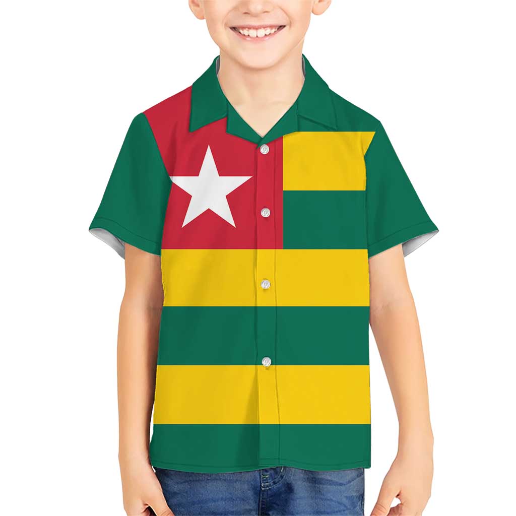 Togo Country Flag Kid Hawaiian Shirt Togolese Independence