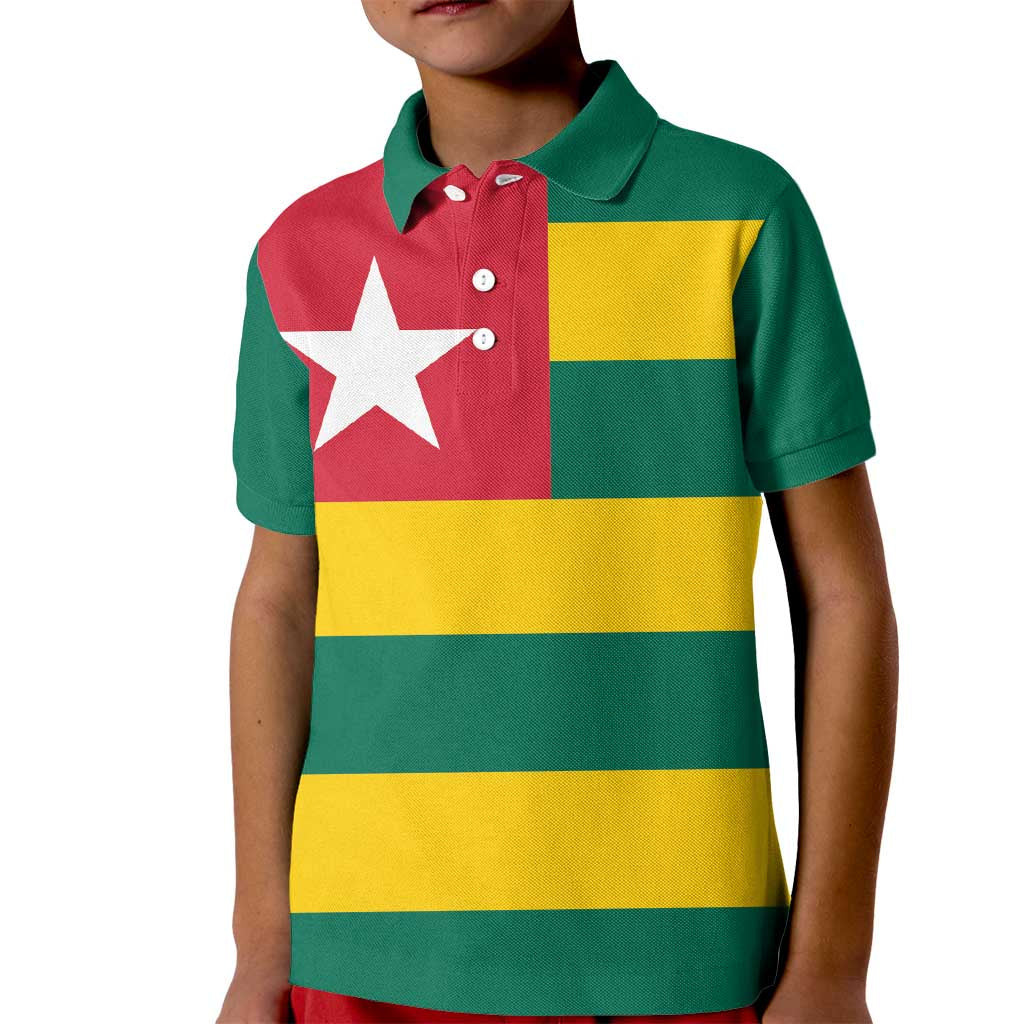 Togo Country Flag Kid Polo Shirt Togolese Independence