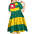 Togo Country Flag Kid Short Sleeve Dress Togolese Independence