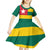 Togo Country Flag Kid Short Sleeve Dress Togolese Independence