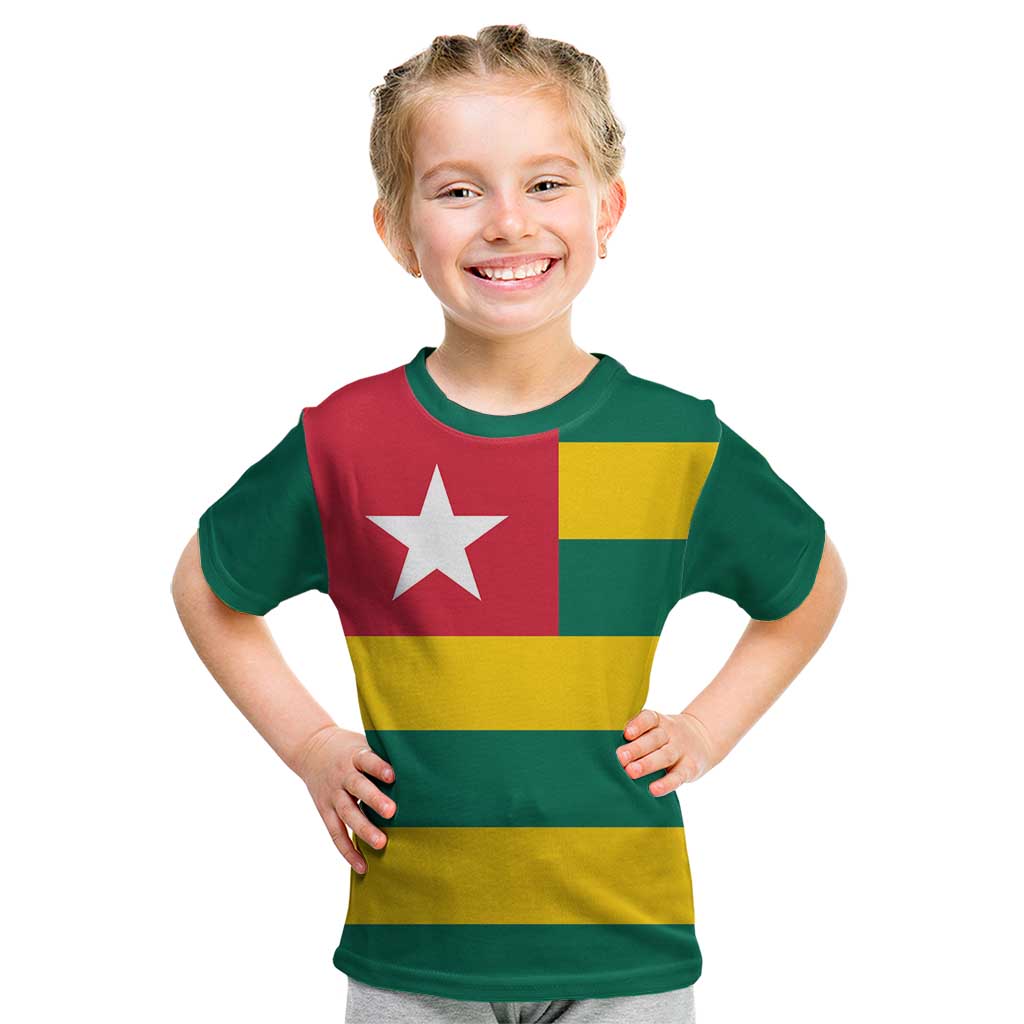 Togo Country Flag Kid T Shirt Togolese Independence