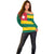 Togo Country Flag Off Shoulder Sweater Togolese Independence