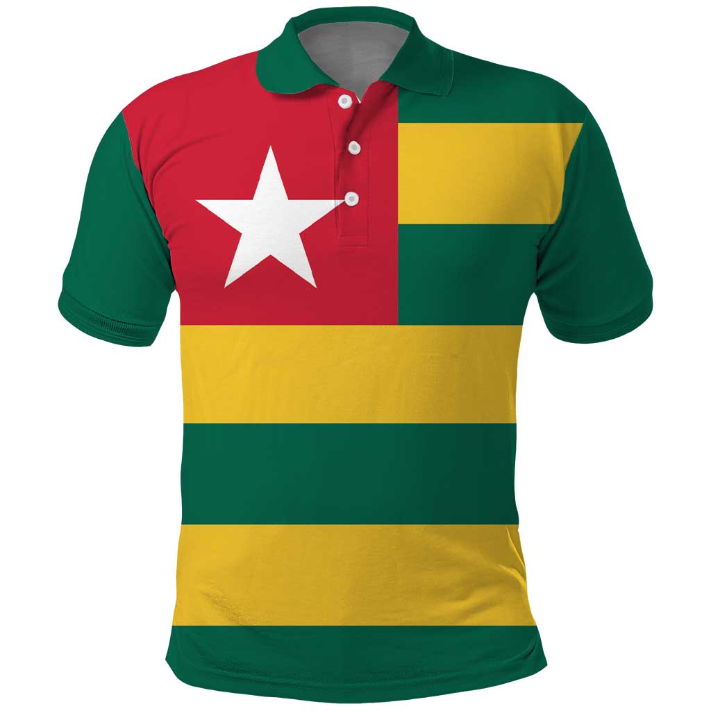 Togo Country Flag Polo Shirt Togolese Independence