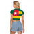 Togo Country Flag Raglan Cropped T Shirt Togolese Independence