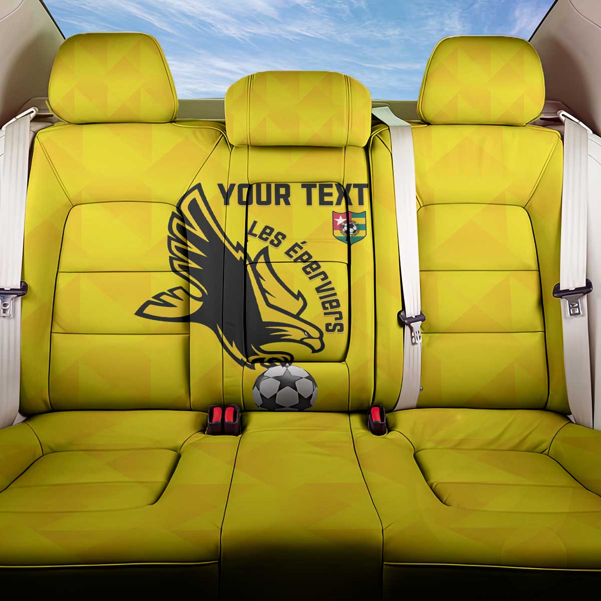 Custom Togo Football Back Car Seat Cover Come On Les Eperviers