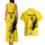 Custom Togo Football Couples Matching Tank Maxi Dress and Hawaiian Shirt Come On Les Eperviers