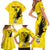 Custom Togo Football Family Matching Short Sleeve Bodycon Dress and Hawaiian Shirt Come On Les Eperviers