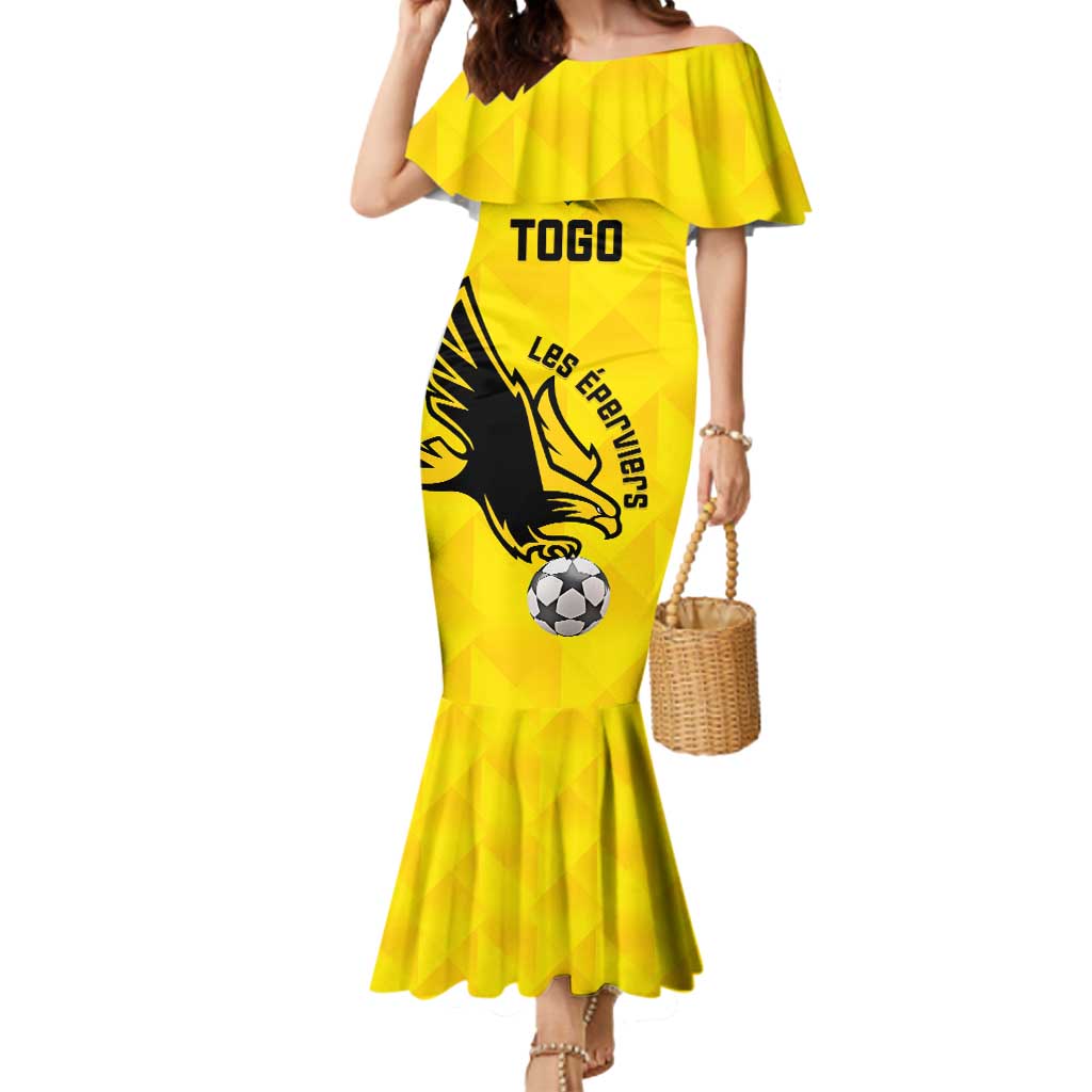 Custom Togo Football Mermaid Dress Come On Les Eperviers