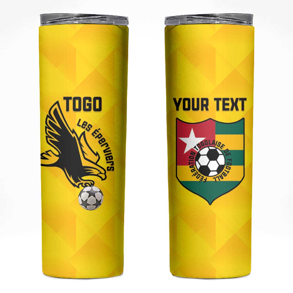 Custom Togo Football Skinny Tumbler Come On Les Eperviers