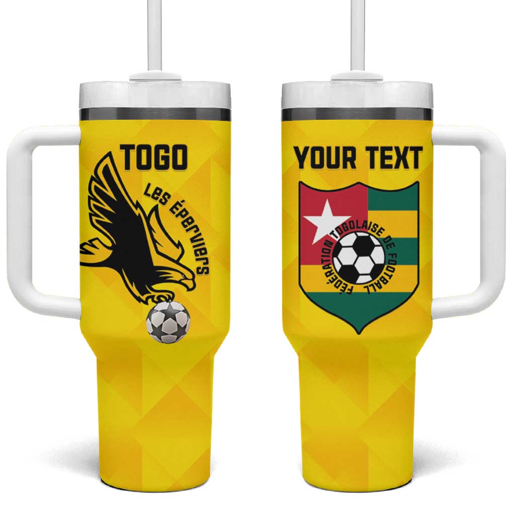 Custom Togo Football Tumbler With Handle Come On Les Eperviers