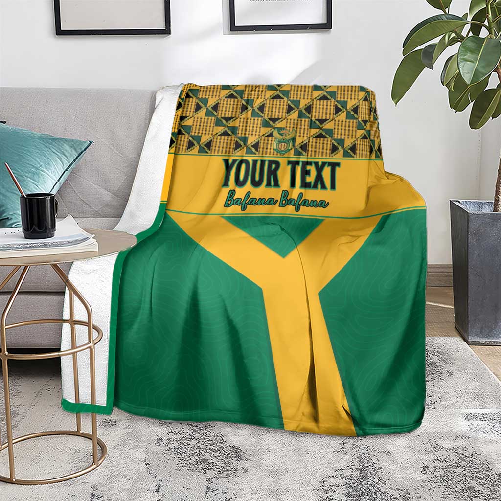 Custom South Africa Soccer Blanket Go Champions
