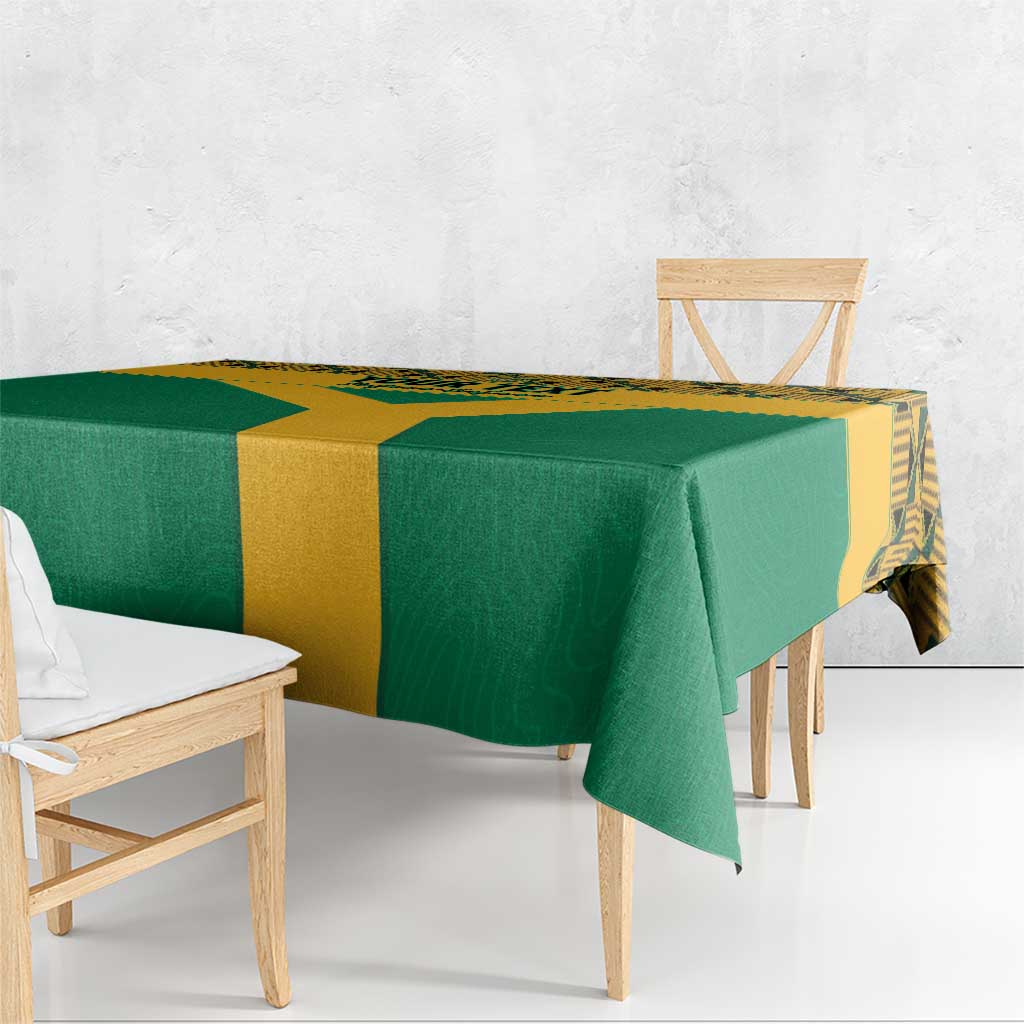 Custom South Africa Soccer Tablecloth Go Champions