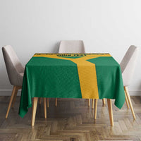 Custom South Africa Soccer Tablecloth Go Champions