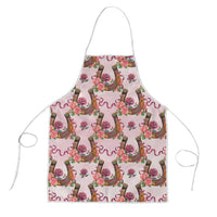 Kentucky Lucky Horseshoe Floral Apron Vintage Western Pattern