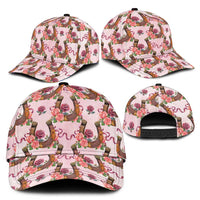 Kentucky Lucky Horseshoe Floral Classic Cap Vintage Western Pattern