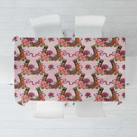 Kentucky Lucky Horseshoe Floral Tablecloth Vintage Western Pattern