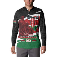 Happy Madaraka Day 2025 Button Sweatshirt Kenya Harambee