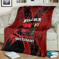 Happy Malcolm X Day Blanket By Any Means Necessary