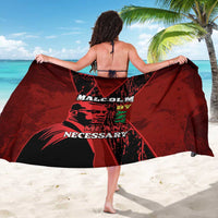 Happy Malcolm X Day Sarong By Any Means Necessary