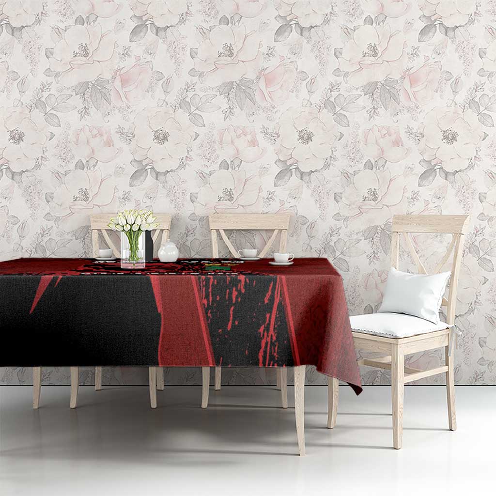 Happy Malcolm X Day Tablecloth By Any Means Necessary