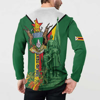 Personalized Zimbabwe Heroes' Day Button Sweatshirt Liberation War Memorial Monument - Wonder Print Shop