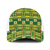 African Kente Pattern Baseball Net Cap Sika Fre Mogya - Wonder Print Shop