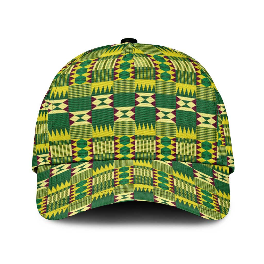 African Kente Pattern Classic Cap Sika Fre Mogya - Wonder Print Shop