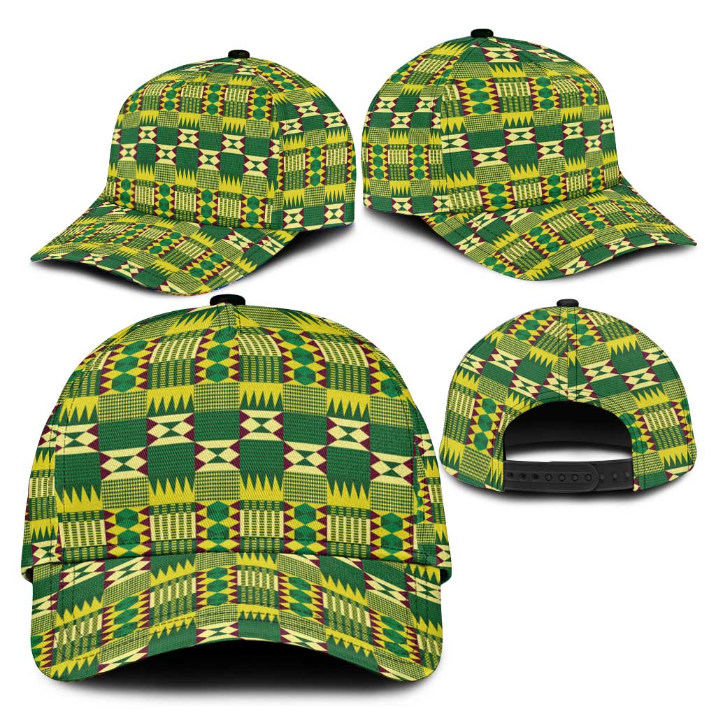 African Kente Pattern Classic Cap Sika Fre Mogya - Wonder Print Shop