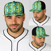 African Kente Pattern Baseball Net Cap Nkyinkyin - Wonder Print Shop