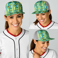 African Kente Pattern Baseball Net Cap Nkyinkyin - Wonder Print Shop