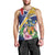 Personalised Turks And Caicos Islands Men Tank Top Coat Of Arms Tropical Flower - Wonder Print Shop