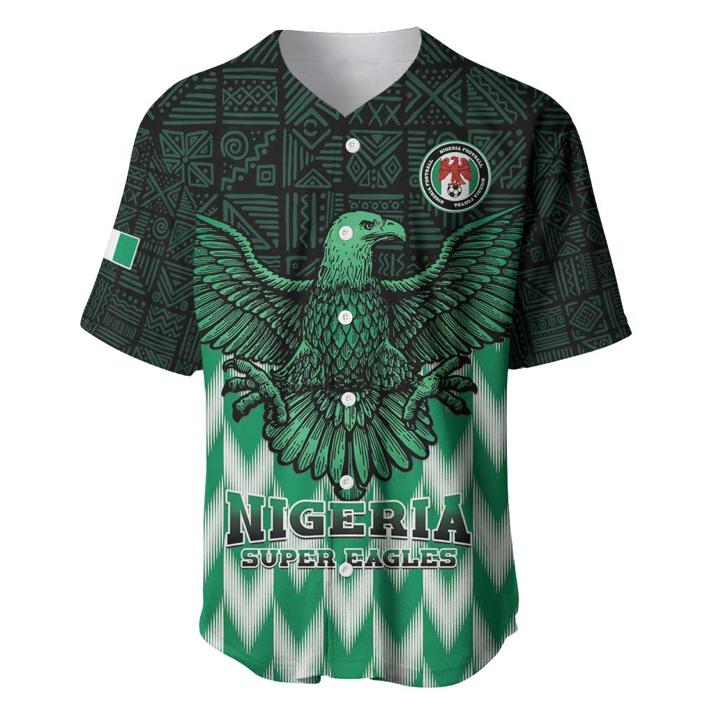 Custom Nigeria Football Baseball Jersey Go Super Eagles Sporty Style - Wonder Print Shop