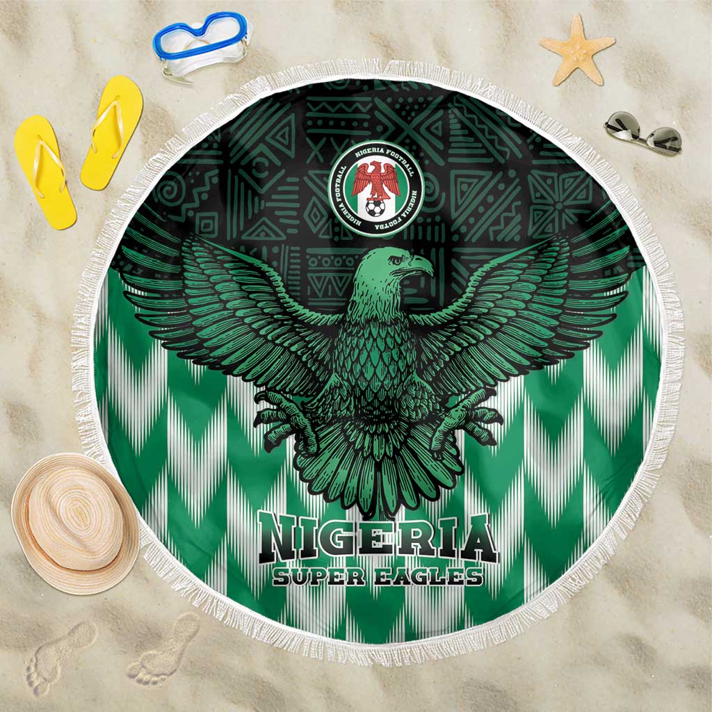 Nigeria Football Beach Blanket Go Super Eagles Sporty Style - Wonder Print Shop