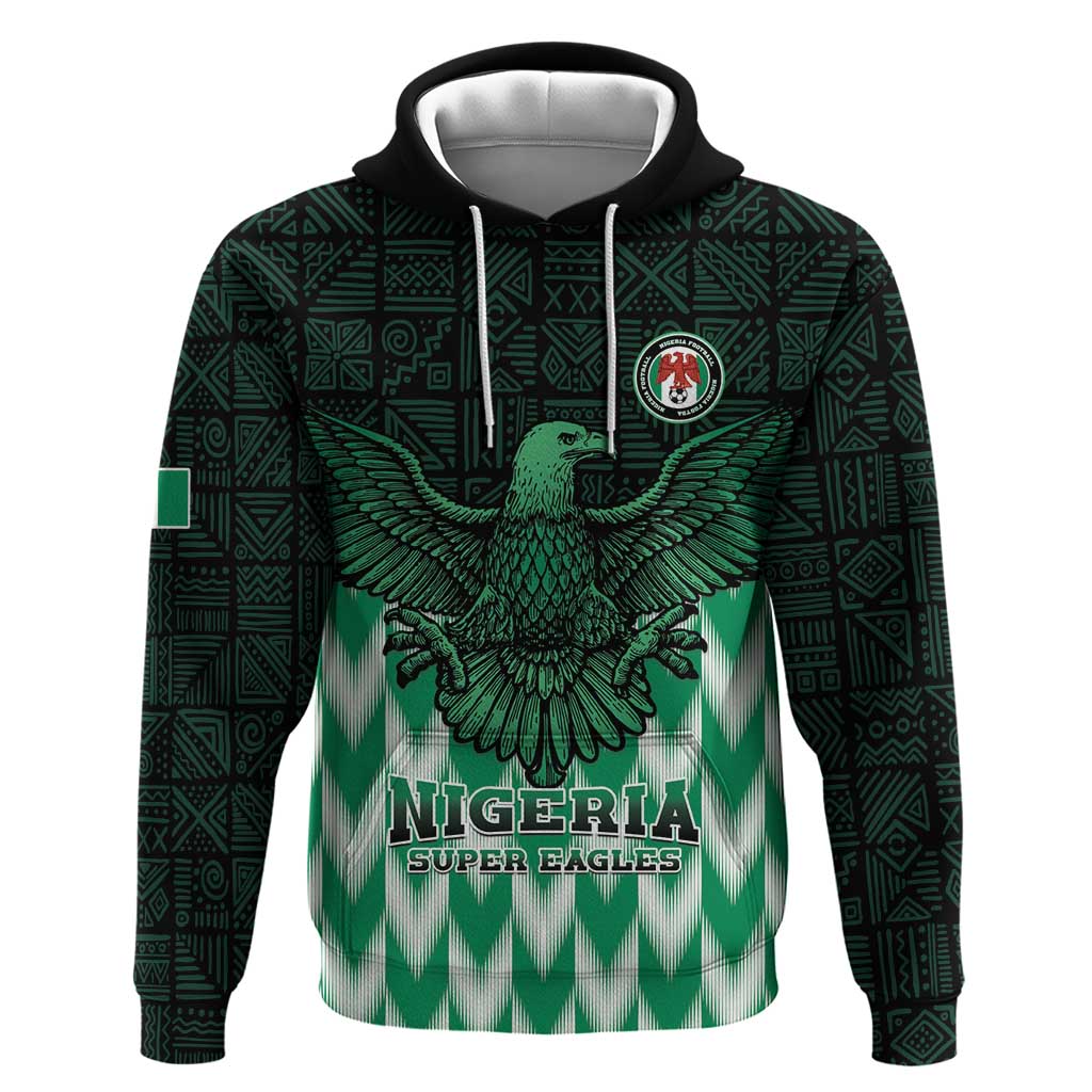 Custom Nigeria Football Hoodie Go Super Eagles Sporty Style - Wonder Print Shop