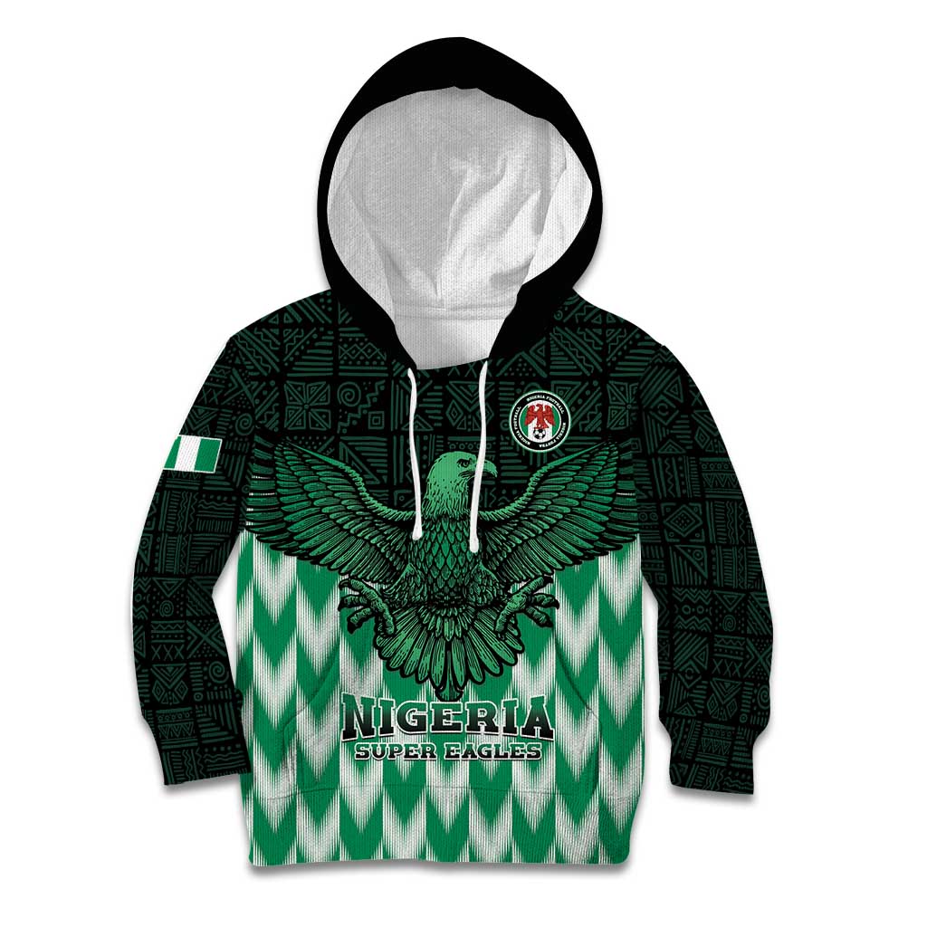 Custom Nigeria Football Kid Hoodie Go Super Eagles Sporty Style - Wonder Print Shop