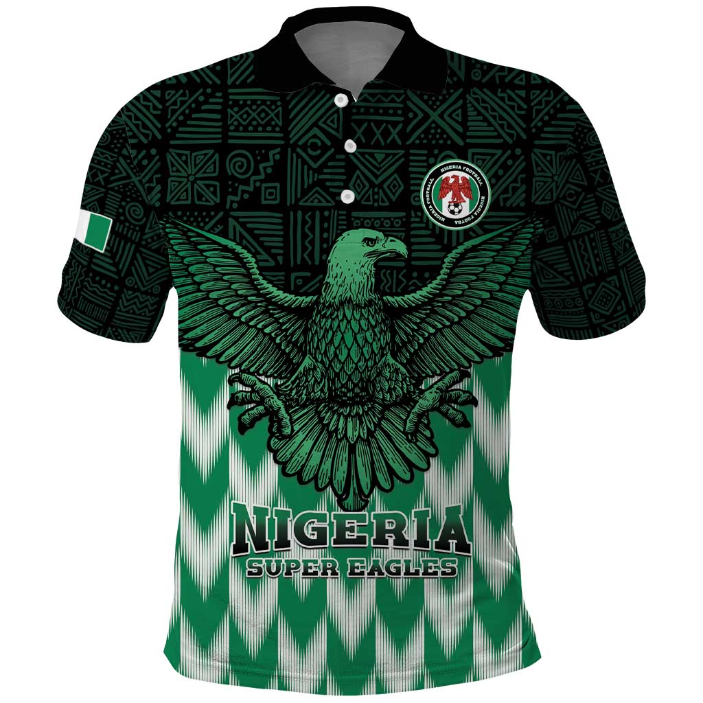 Custom Nigeria Football Polo Shirt Go Super Eagles Sporty Style - Wonder Print Shop