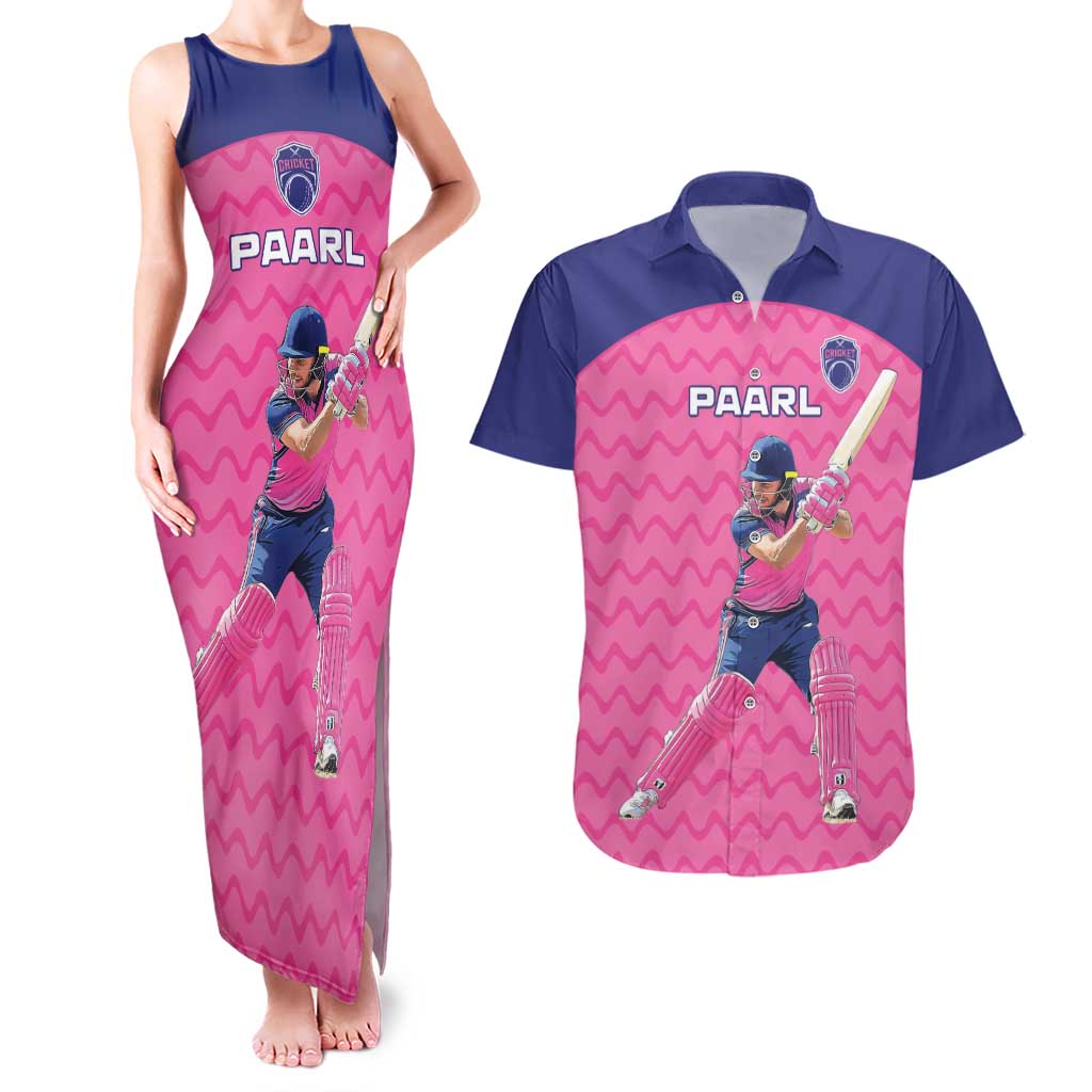 Custom South Africa Paarl Cricket Couples Matching Tank Maxi Dress and Hawaiian Shirt We Are Champions - Wonder Print Shop