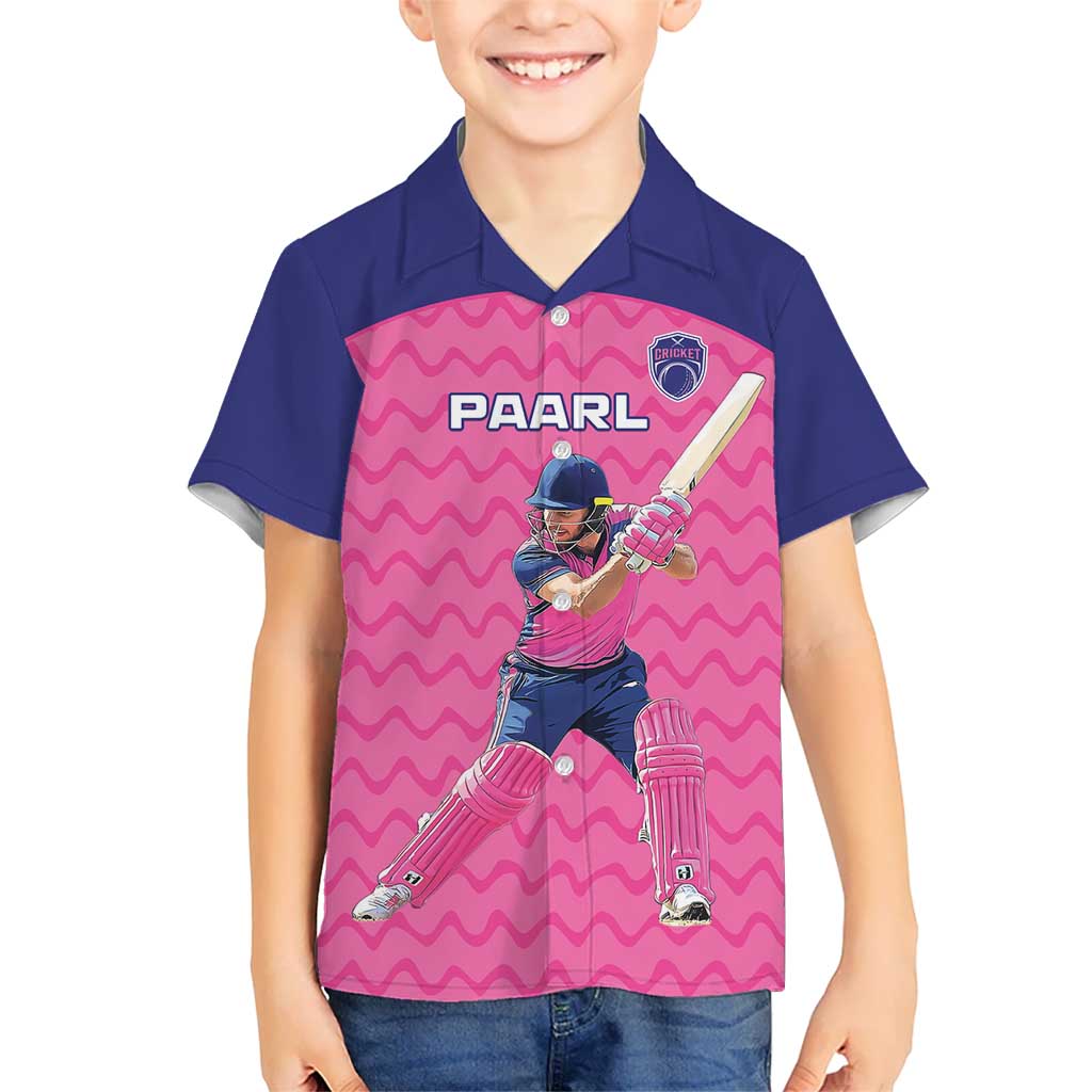 Custom South Africa Paarl Cricket Kid Hawaiian Shirt We Are Champions - Wonder Print Shop