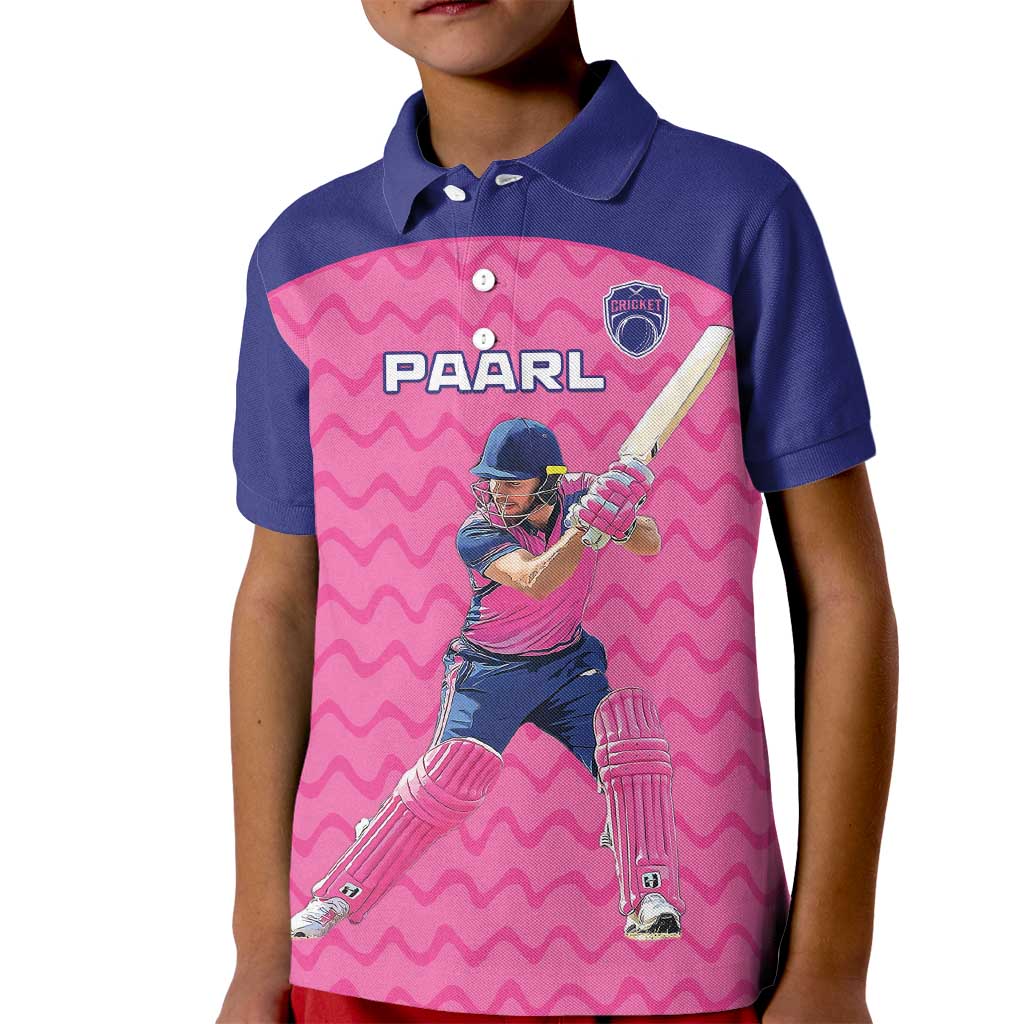 Custom South Africa Paarl Cricket Kid Polo Shirt We Are Champions - Wonder Print Shop