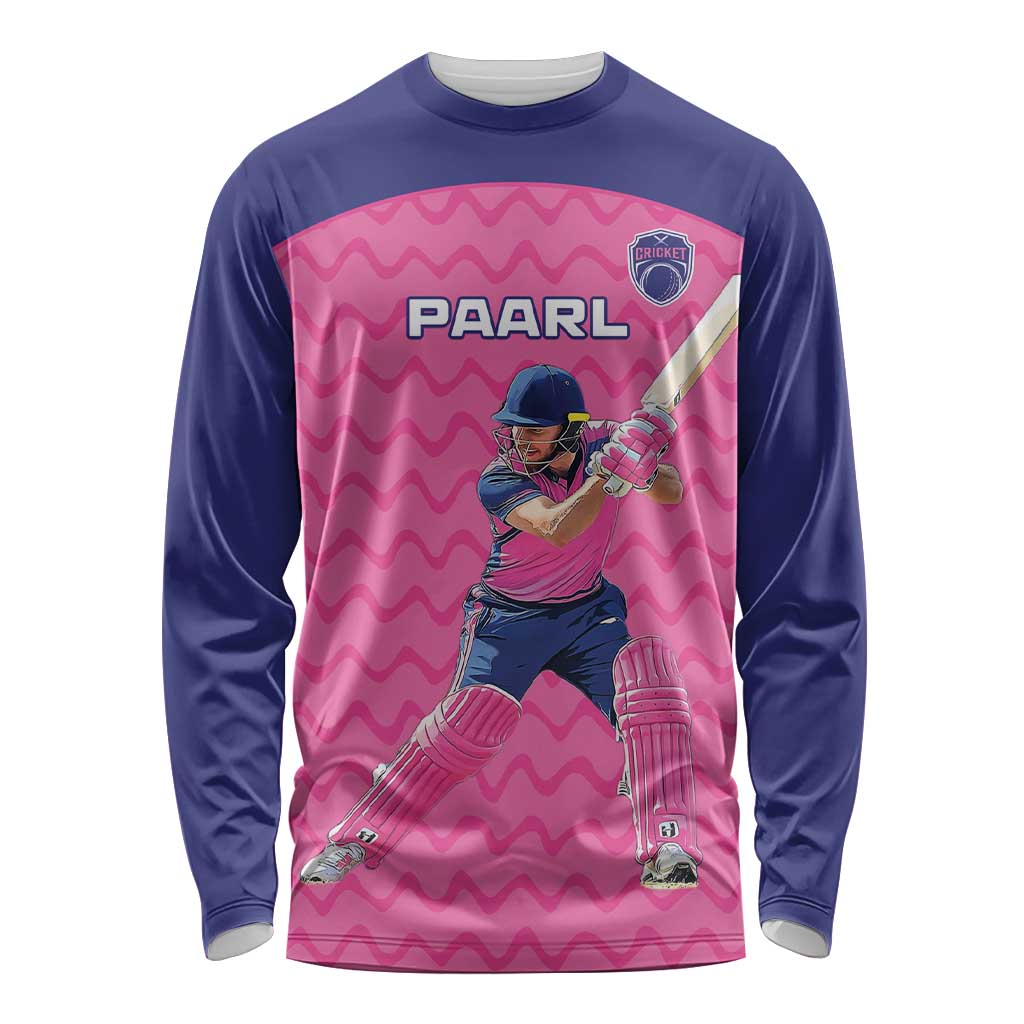 Custom South Africa Paarl Cricket Long Sleeve Shirt We Are Champions - Wonder Print Shop