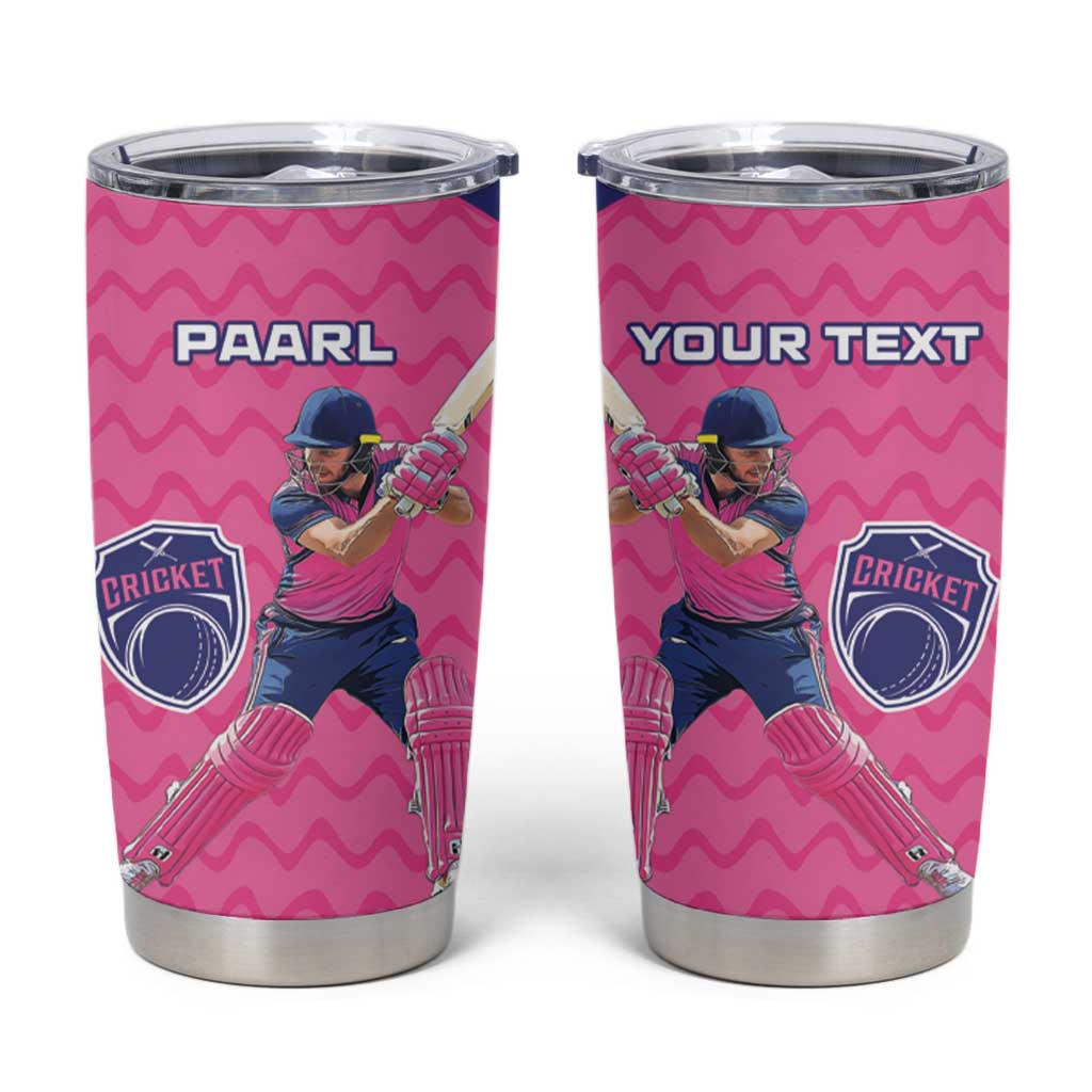 Custom South Africa Paarl Cricket Tumbler Cup We Are Champions