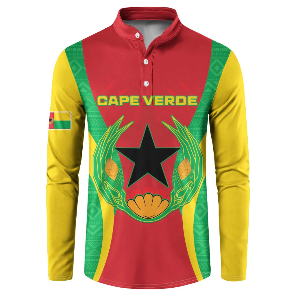 Personalised Cape Verde Button Sweatshirt National Flag Of Cape Verde 1975-1992 - Wonder Print Shop