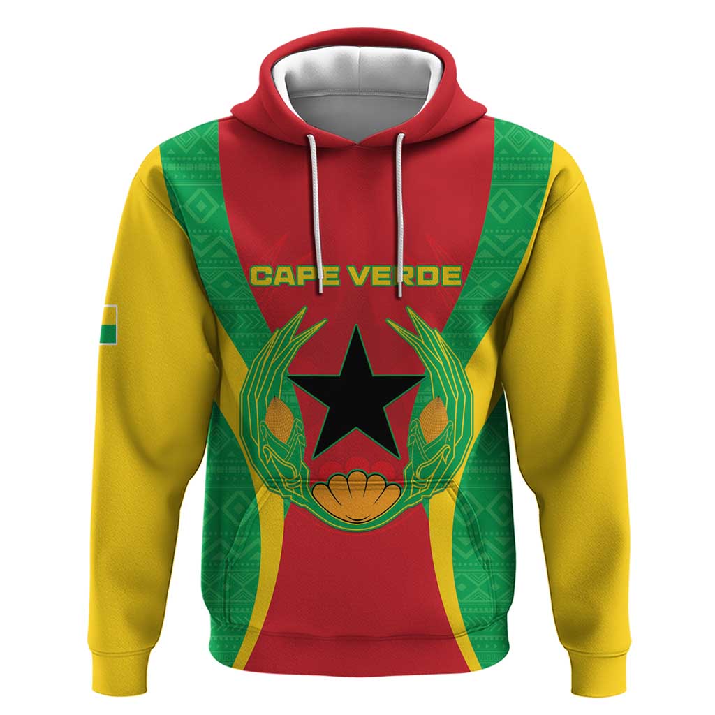 Personalised Cape Verde Hoodie National Flag Of Cape Verde 1975-1992 - Wonder Print Shop