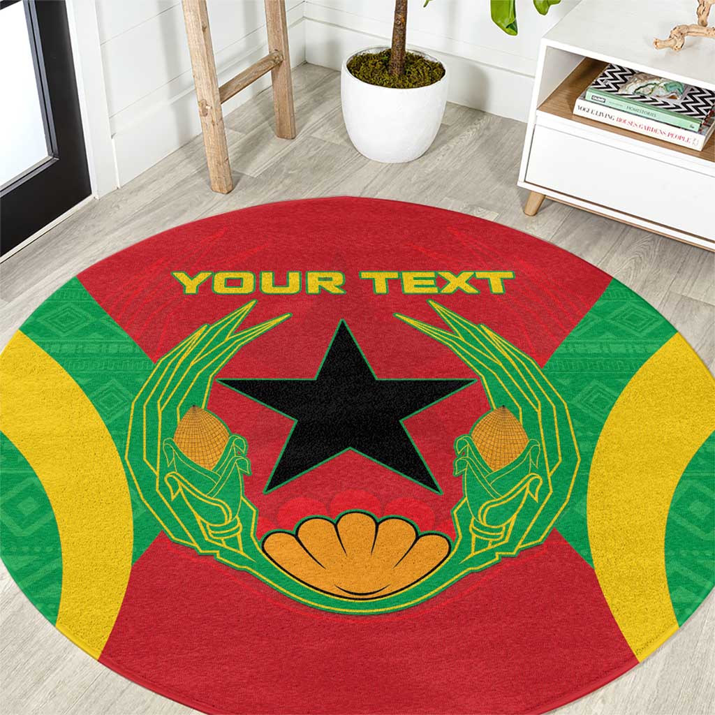 Personalised Cape Verde Round Carpet National Flag Of Cape Verde 1975-1992