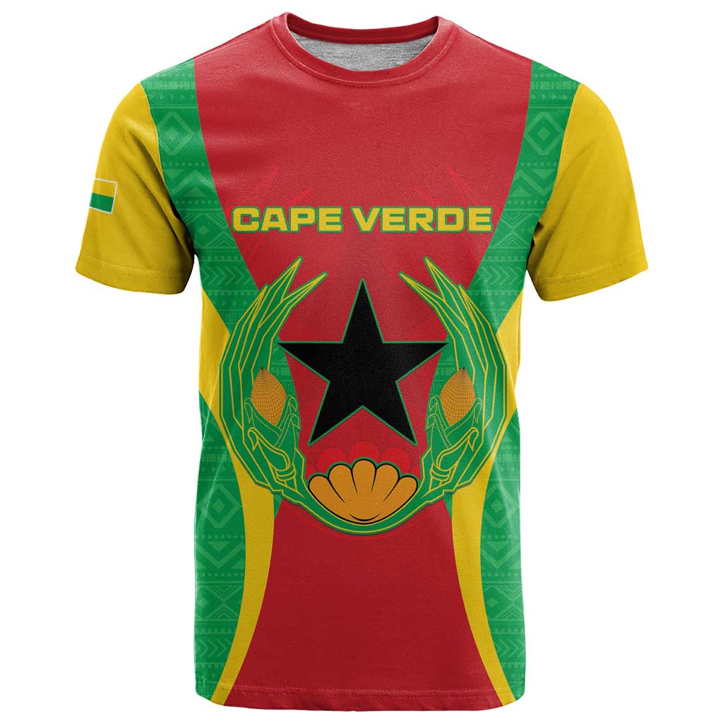 Personalised Cape Verde T Shirt National Flag Of Cape Verde 1975-1992 - Wonder Print Shop