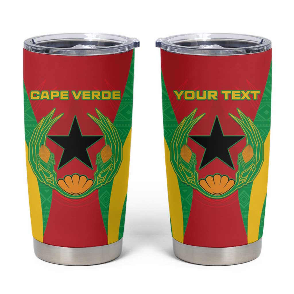 Personalised Cape Verde Tumbler Cup National Flag Of Cape Verde 1975-1992 - Wonder Print Shop